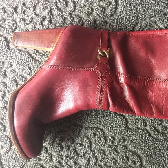 Vintage Handcrafted Brazilian Leather "Daisy Jones"Heel Boot - Picture 6 of 16
